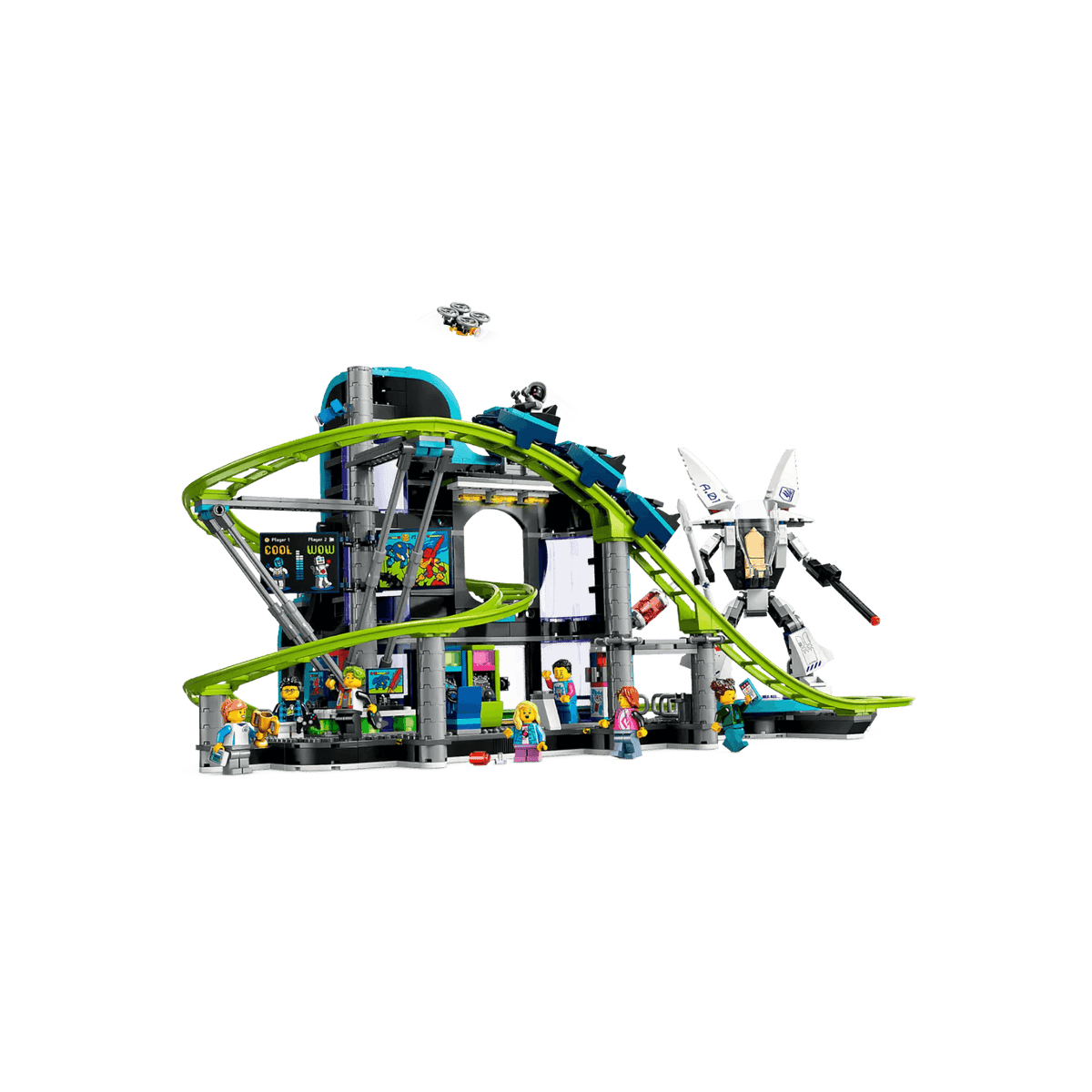 LEGO City Zestaw Park Świat Robotów z rollercoasterem 60421.
