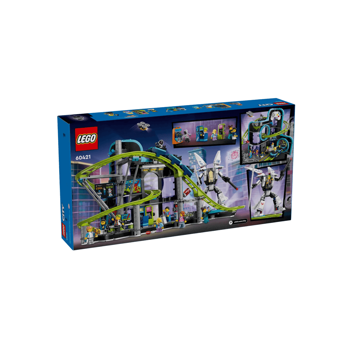 LEGO City Zestaw Park Świat Robotów z rollercoasterem 60421.