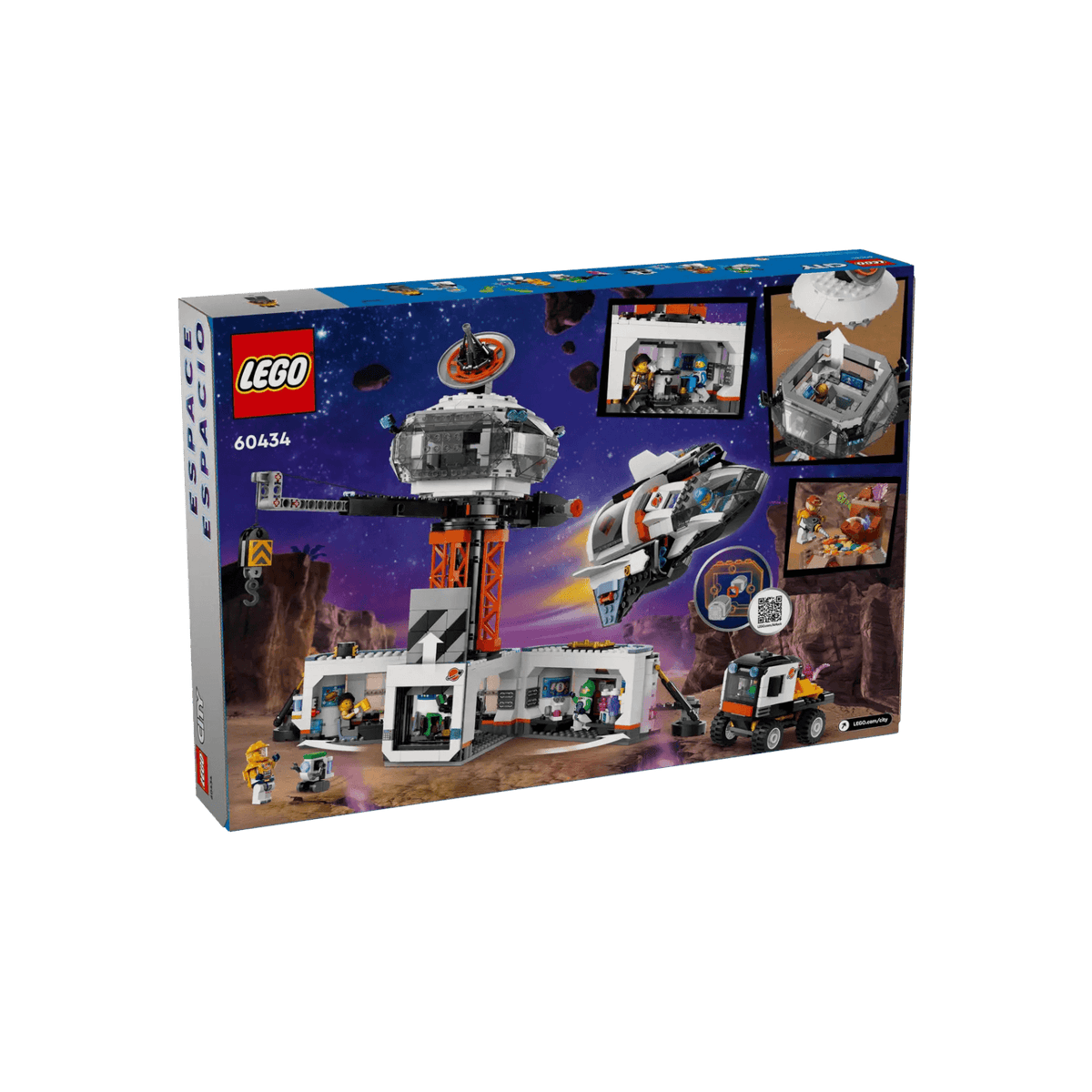 LEGO City Zestaw Stacja kosmiczna i stanowisko startowe rakiety 60434.