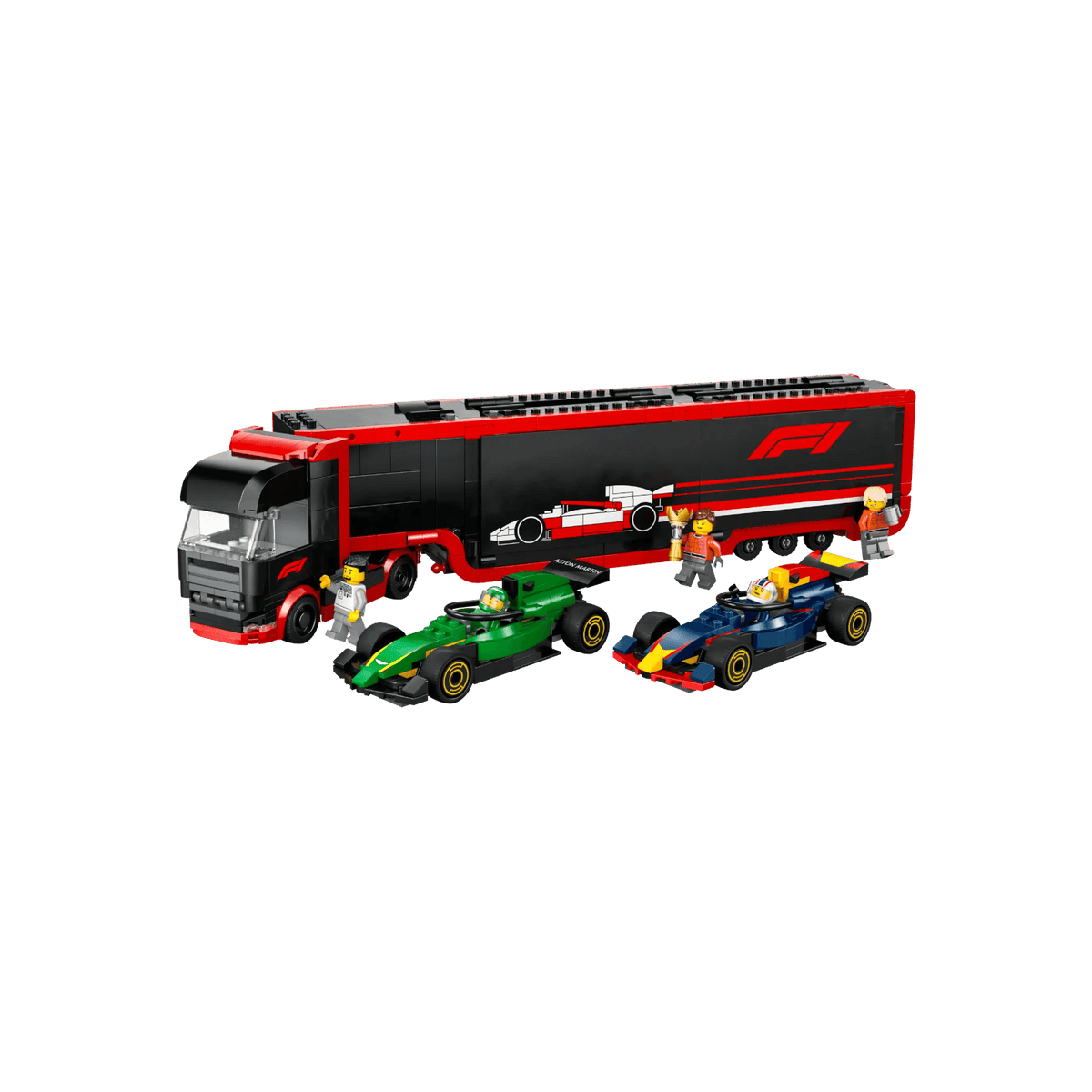LEGO City Zestaw F1 Ciężarówka z bolidami RB20 i AMR24 F1 60445.