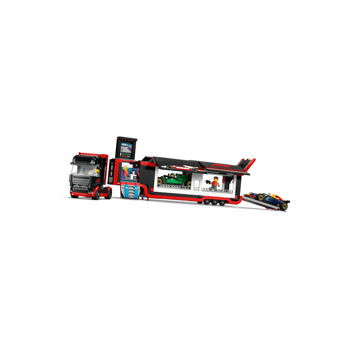 LEGO City Zestaw F1 Ciężarówka z bolidami RB20 i AMR24 F1 60445.