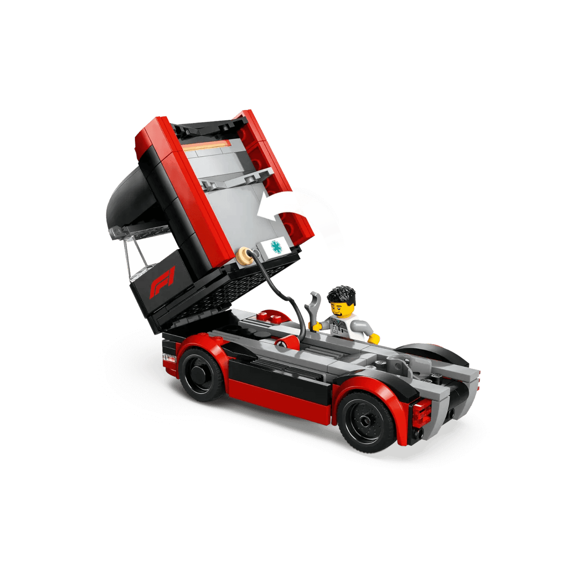 LEGO City Zestaw F1 Ciężarówka z bolidami RB20 i AMR24 F1 60445.