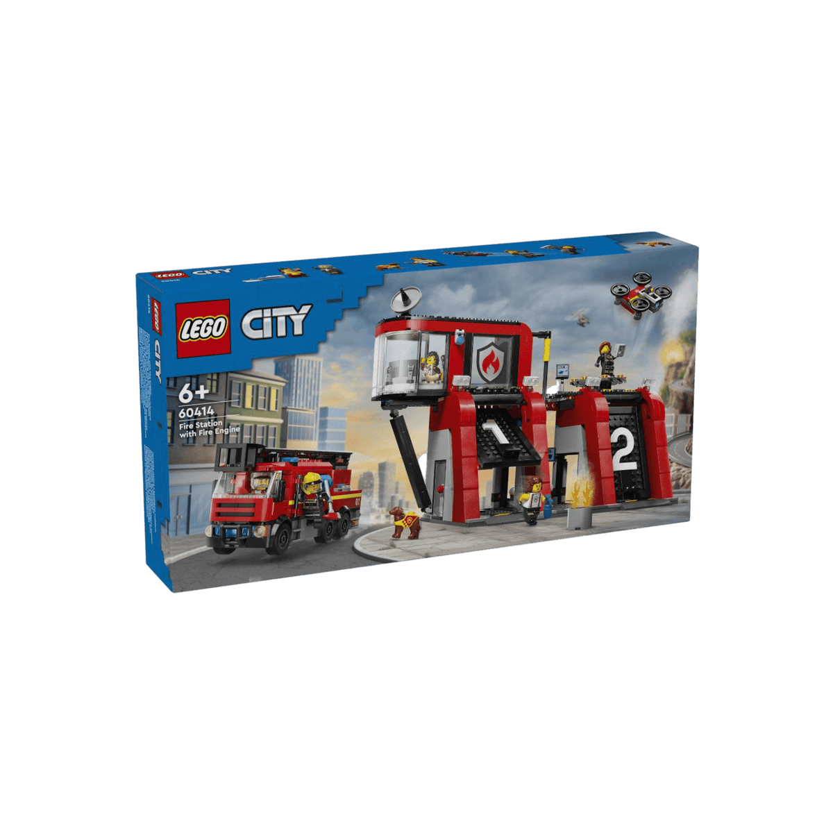 LEGO City Zestaw Remiza strażacka z wozem strażackim 60414.