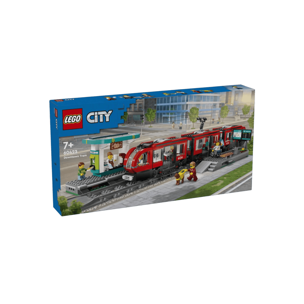 LEGO City Zestaw Tramwaj miejski ze stacją 60423.
