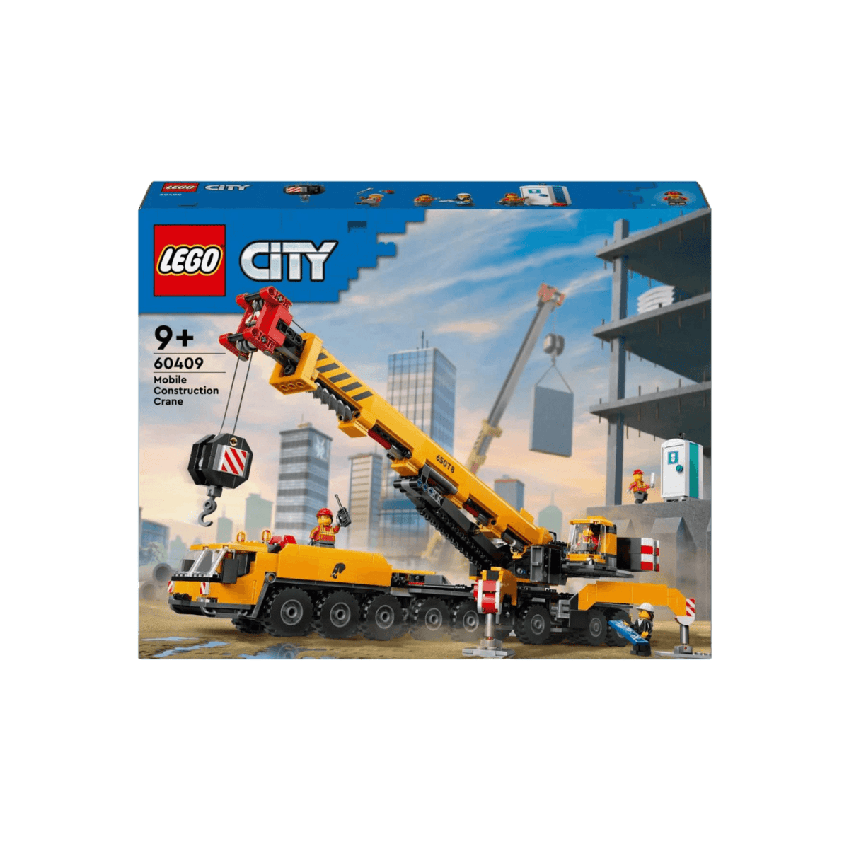 LEGO City Zestaw konstrukcyjny Żółty ruchomy żuraw 60409.