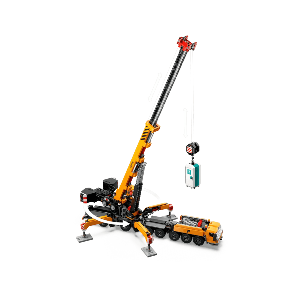 LEGO City Zestaw konstrukcyjny Żółty ruchomy żuraw 60409.