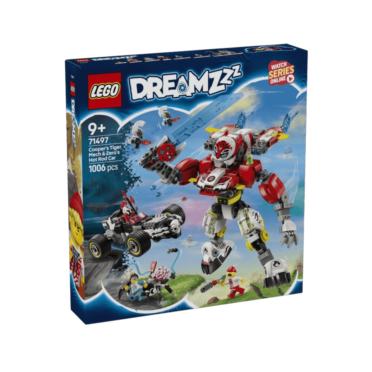 LEGO DREAMZzz Tygrysi mech Coopera i hot rod Zero 71497.