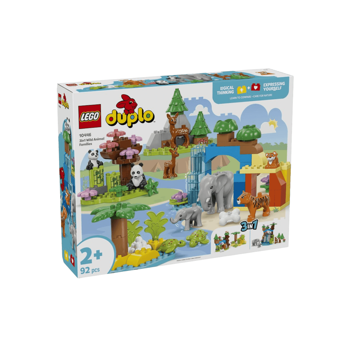 LEGO DUPLO Zestaw Rodziny dzikich zwierząt 3w1 10446.