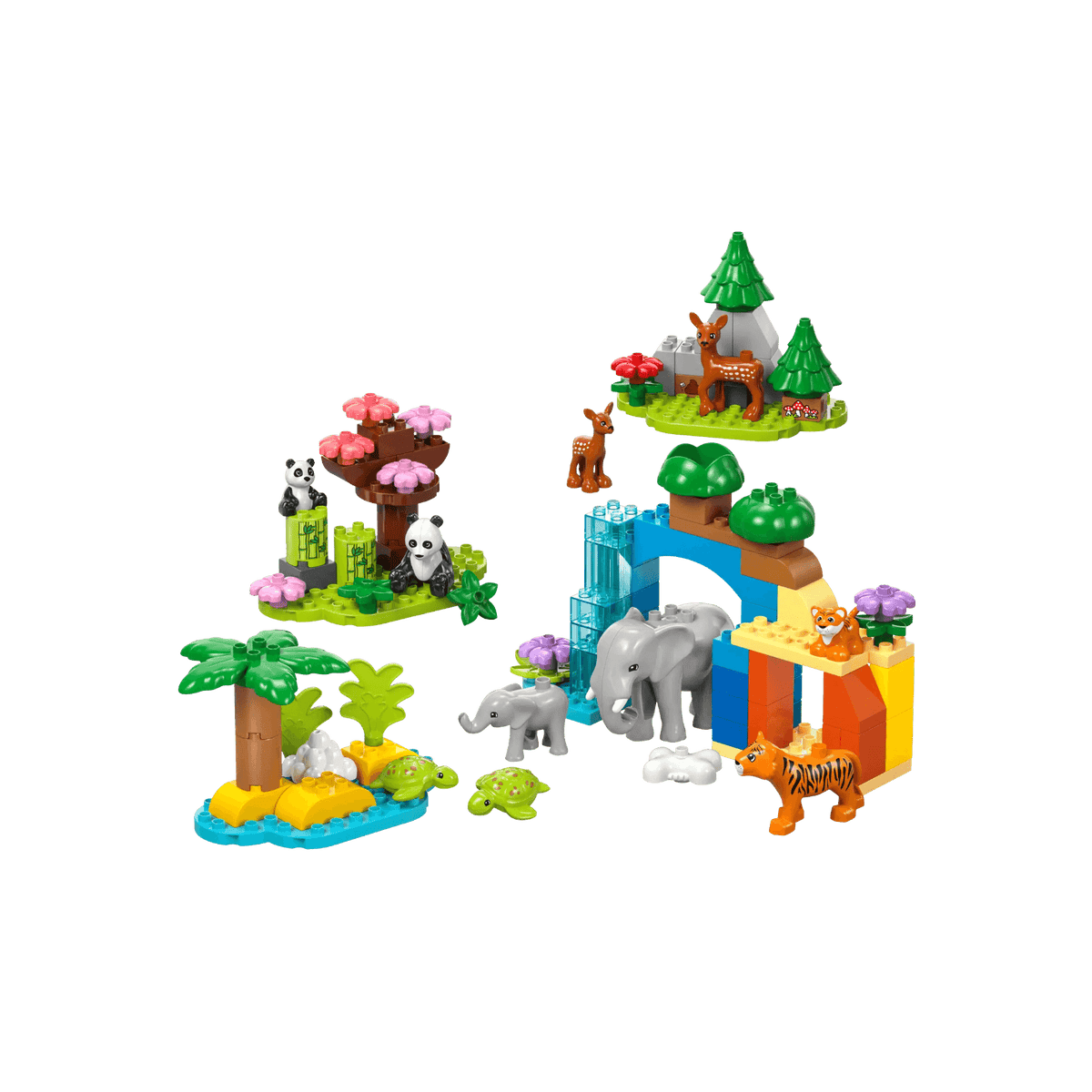 LEGO DUPLO Zestaw Rodziny dzikich zwierząt 3w1 10446.