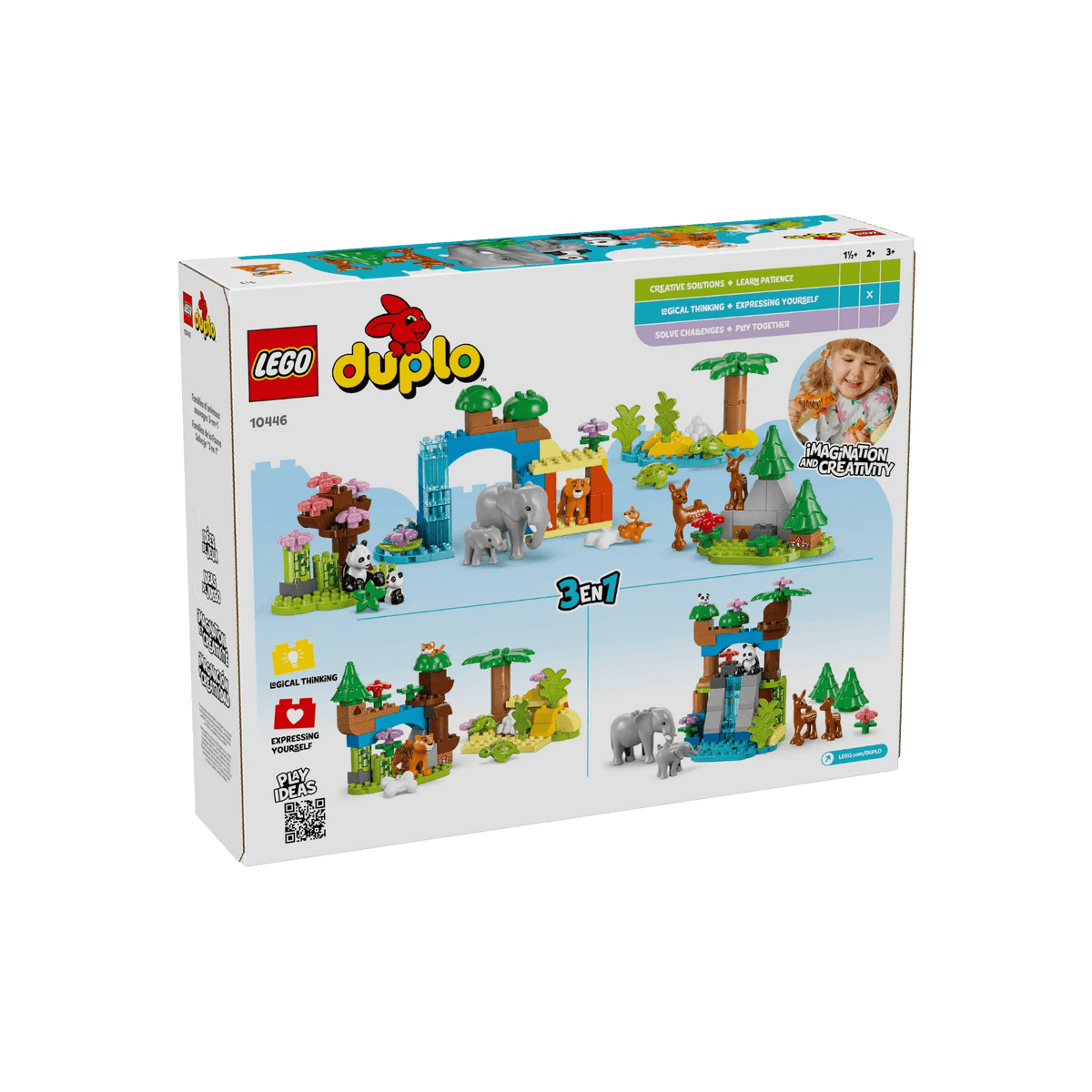LEGO DUPLO Zestaw Rodziny dzikich zwierząt 3w1 10446.