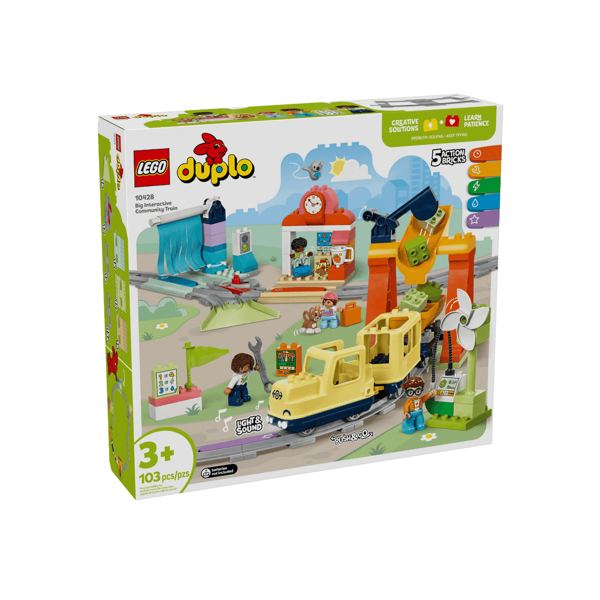 LEGO DUPLO Town Duży interaktywny pociąg miejski 10428.