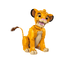 LEGO Disney Zestaw konstrukcyjny Król Lew - młody Simba 43247.