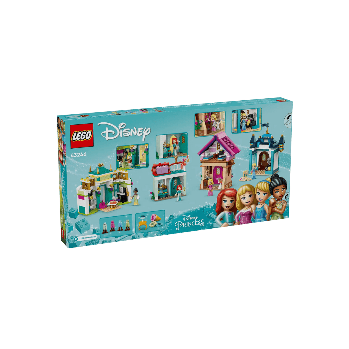 LEGO Disney Princess Zestaw klocków Przygoda księżniczki Disneya na targu 43246.