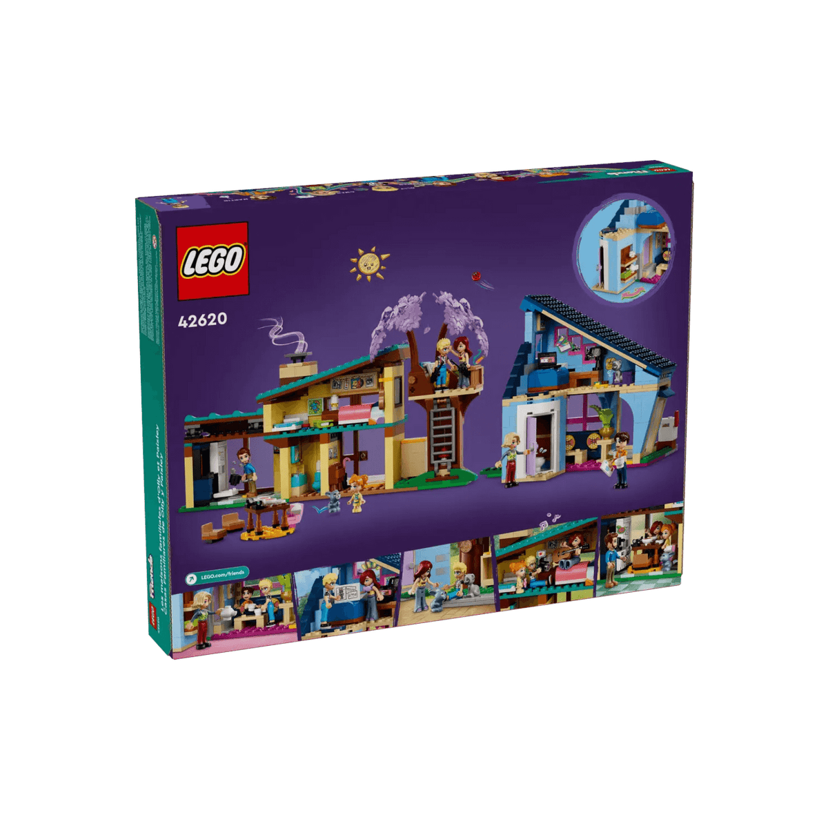 LEGO Friends Zestaw Dom rodzinny Olly'ego i Paisley 42620.
