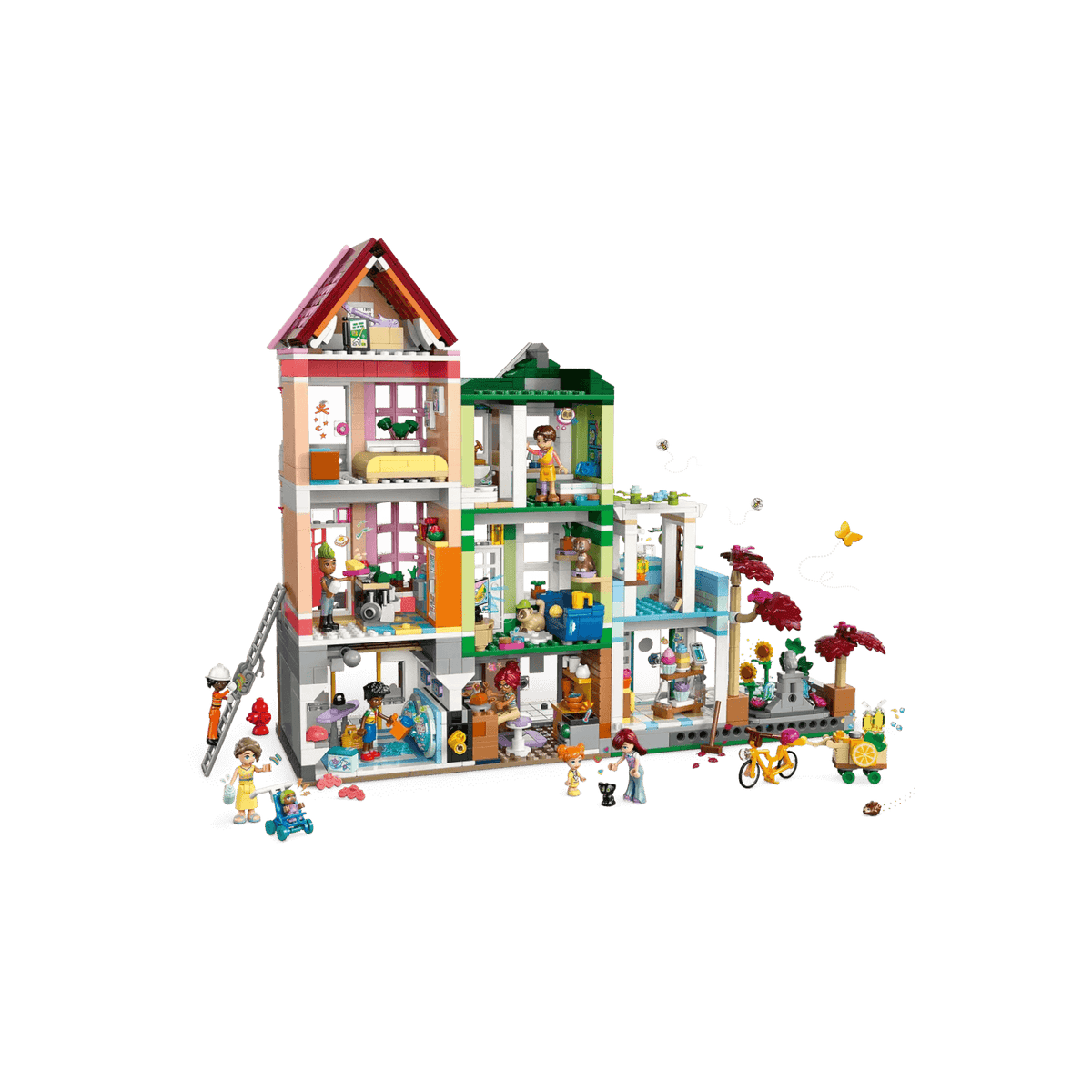 LEGO Friends Zestaw Mieszkania i sklepy w mieście Heartlake 42670.
