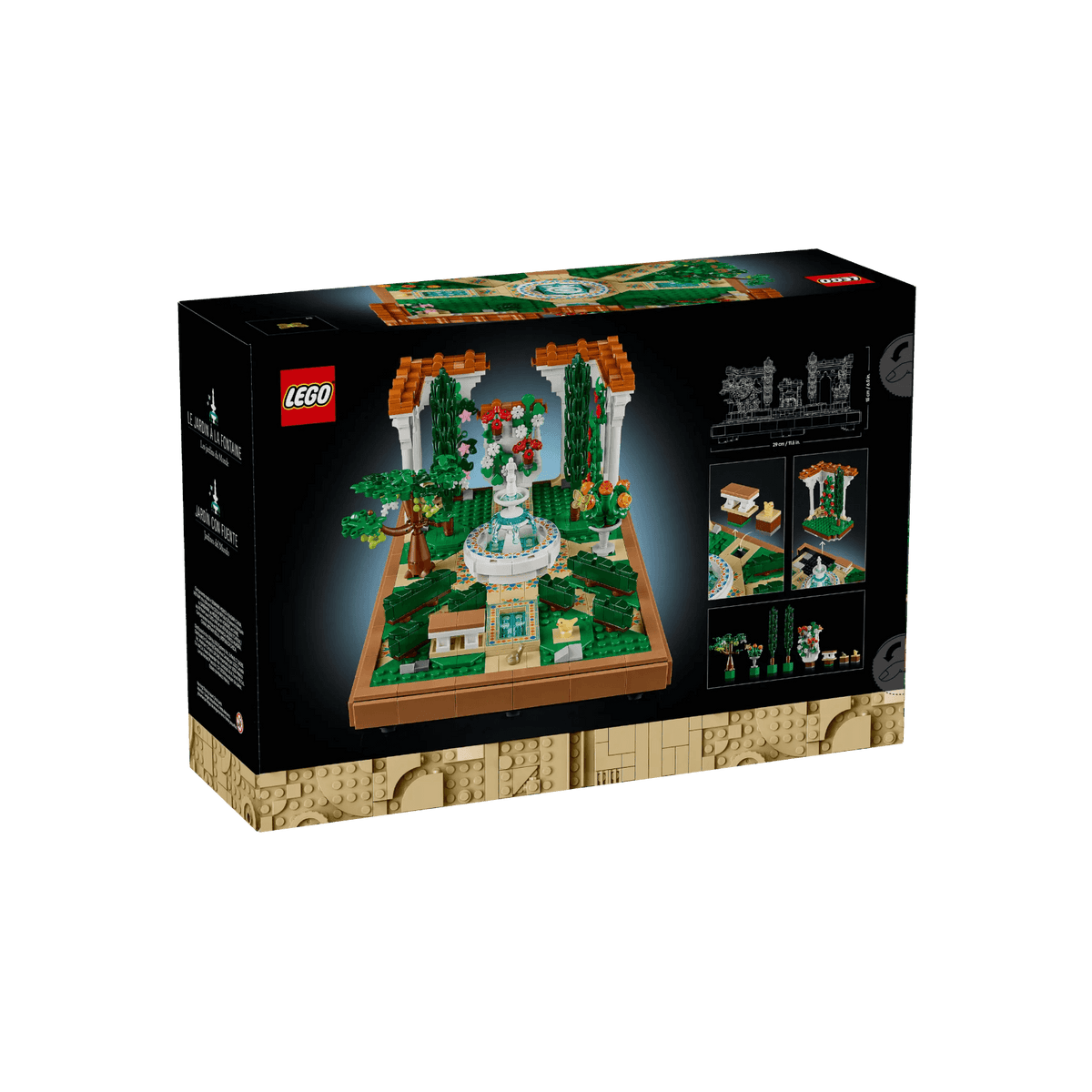 LEGO Icons Fontanna w ogrodzie 10359.