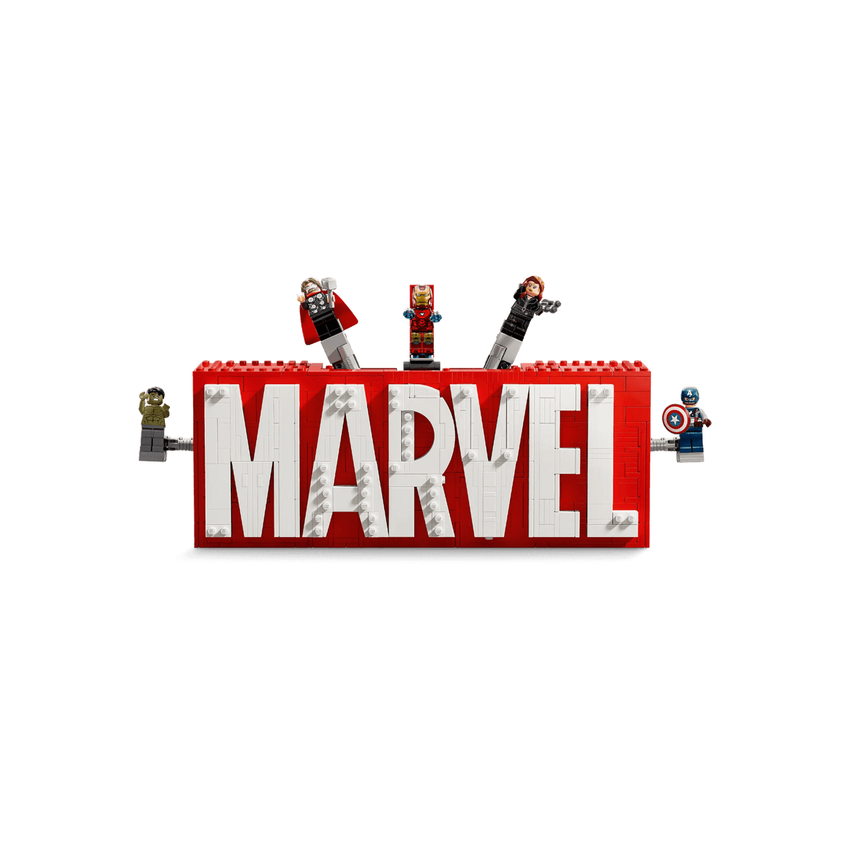 LEGO Marvel Super Heroes Logo MARVEL z minifigurkami 76313.