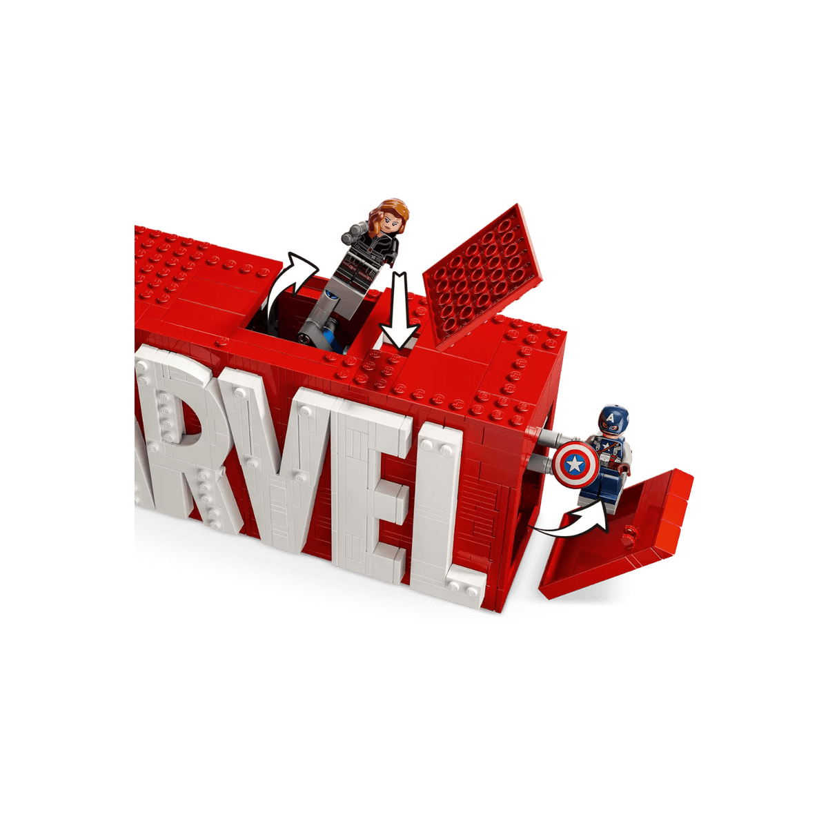 LEGO Marvel Super Heroes Logo MARVEL z minifigurkami 76313.