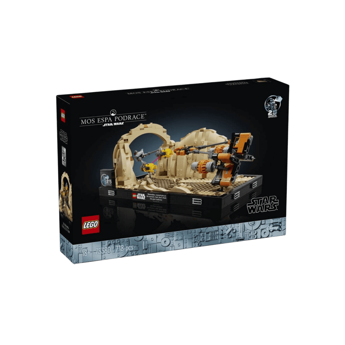 LEGO Star Wars Diorama: Wyścig ścigaczy w Mos Espa Gwiezdne wojny 75380.
