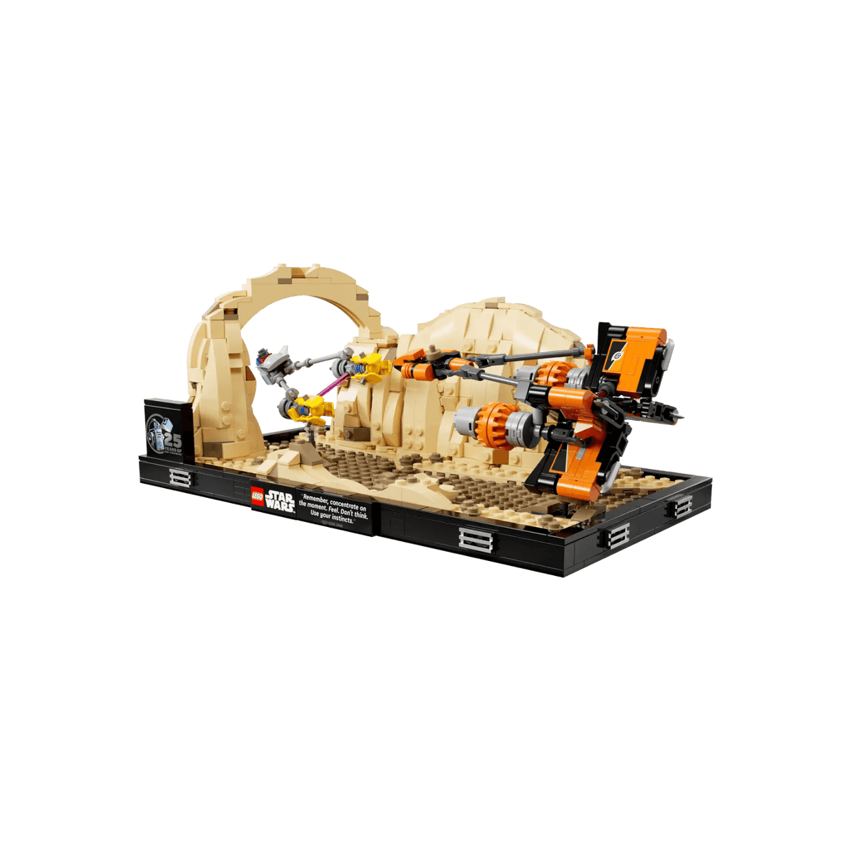LEGO Star Wars Diorama: Wyścig ścigaczy w Mos Espa Gwiezdne wojny 75380.