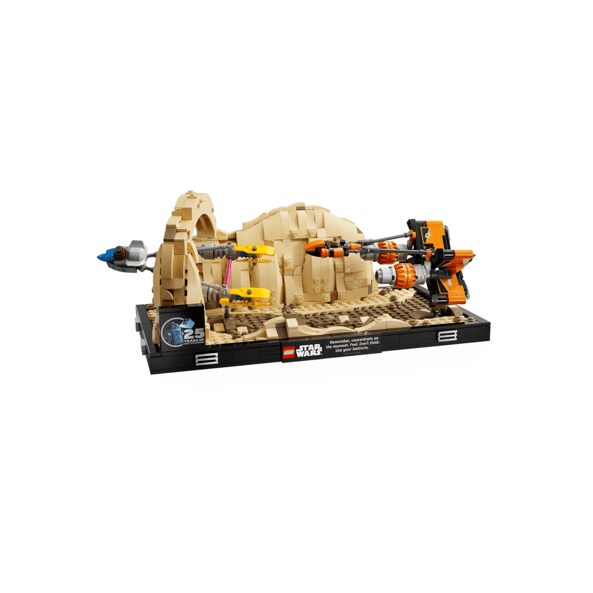 LEGO Star Wars Diorama: Wyścig ścigaczy w Mos Espa Gwiezdne wojny 75380.