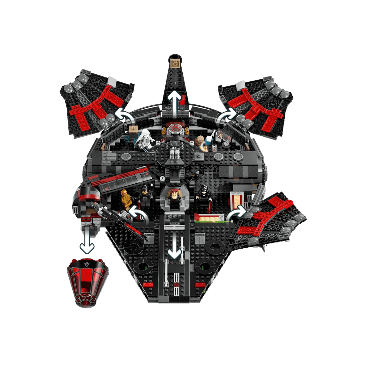 LEGO Star Wars Mroczny Sokół Millennium 75389.