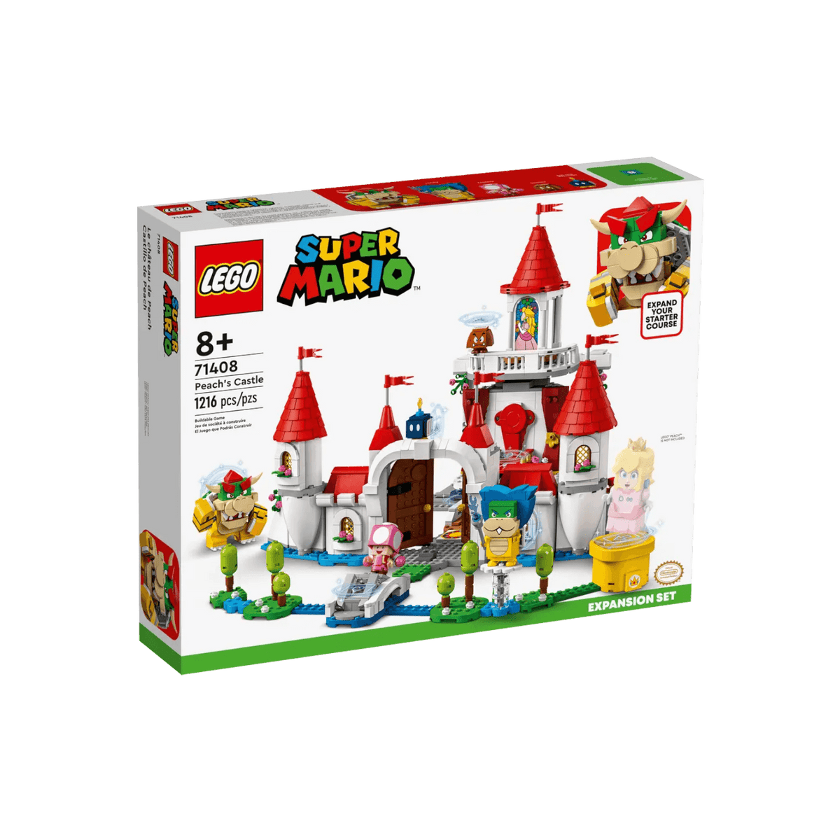 LEGO Super Mario Duży Zamek Peach Zestaw rozszerzający 71408.