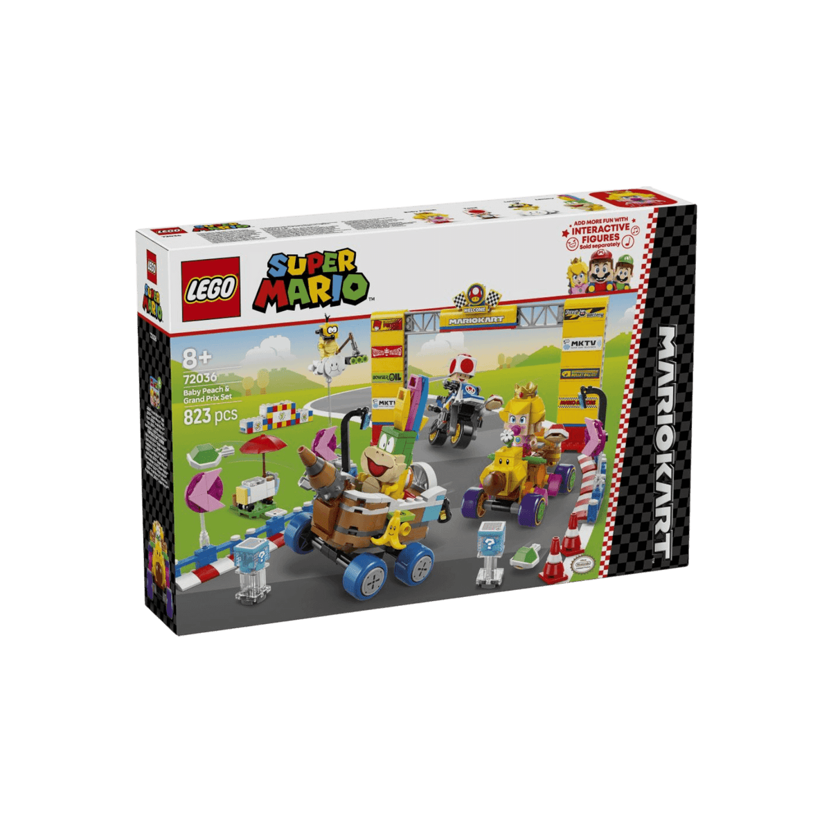 LEGO Super Mario Zestaw Mario Kart Baby Peach i Grand Prix 72036.