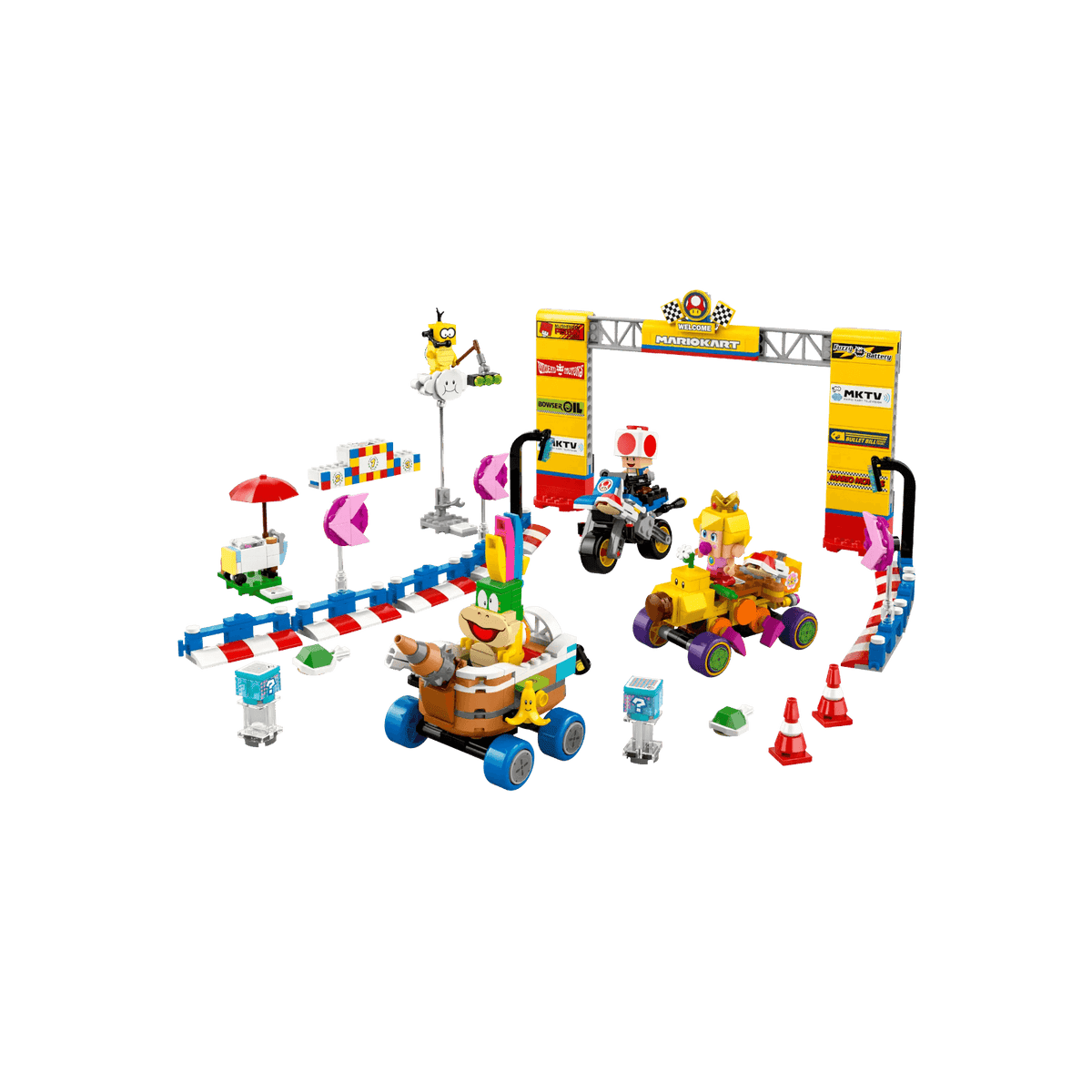 LEGO Super Mario Zestaw Mario Kart Baby Peach i Grand Prix 72036.