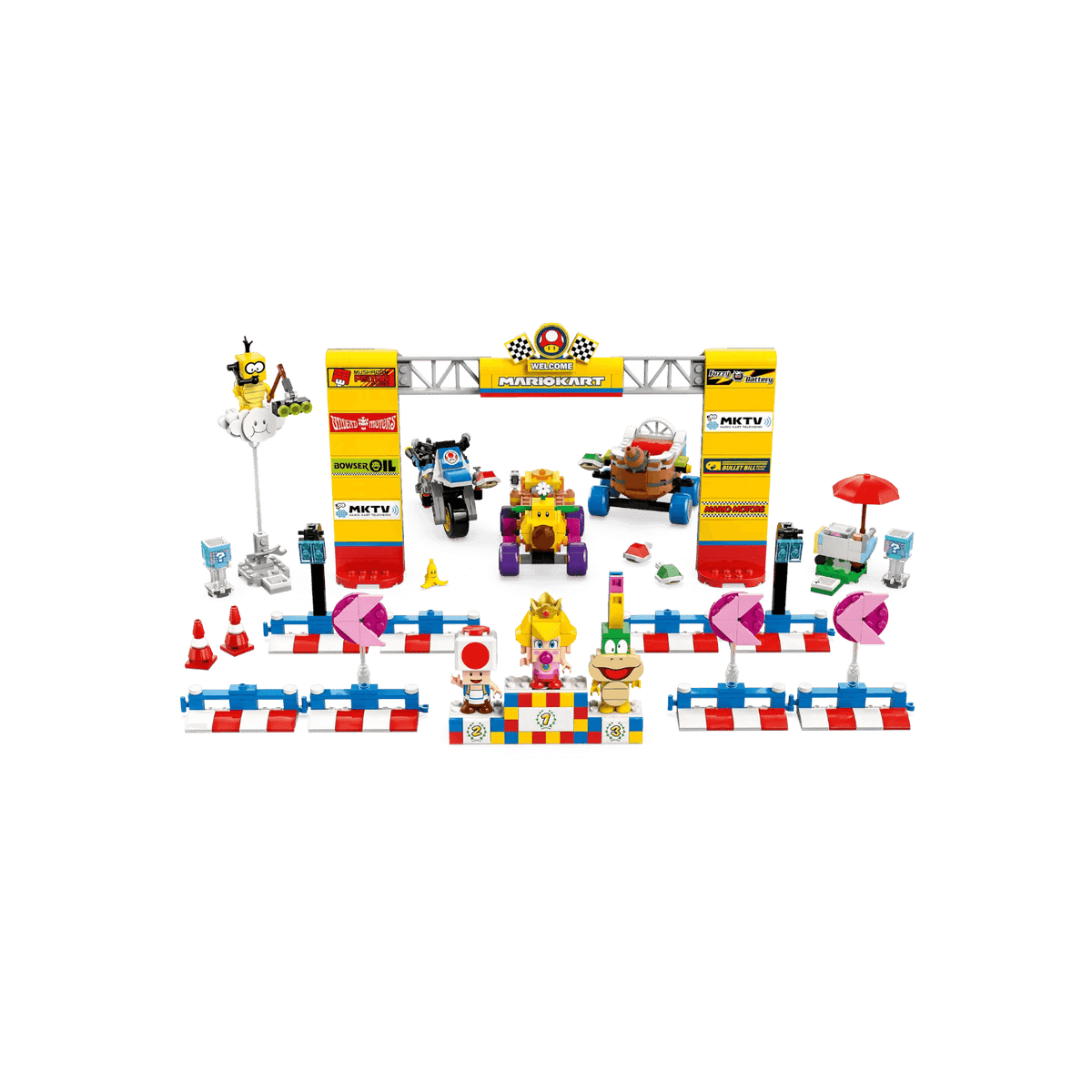 LEGO Super Mario Zestaw Mario Kart Baby Peach i Grand Prix 72036.