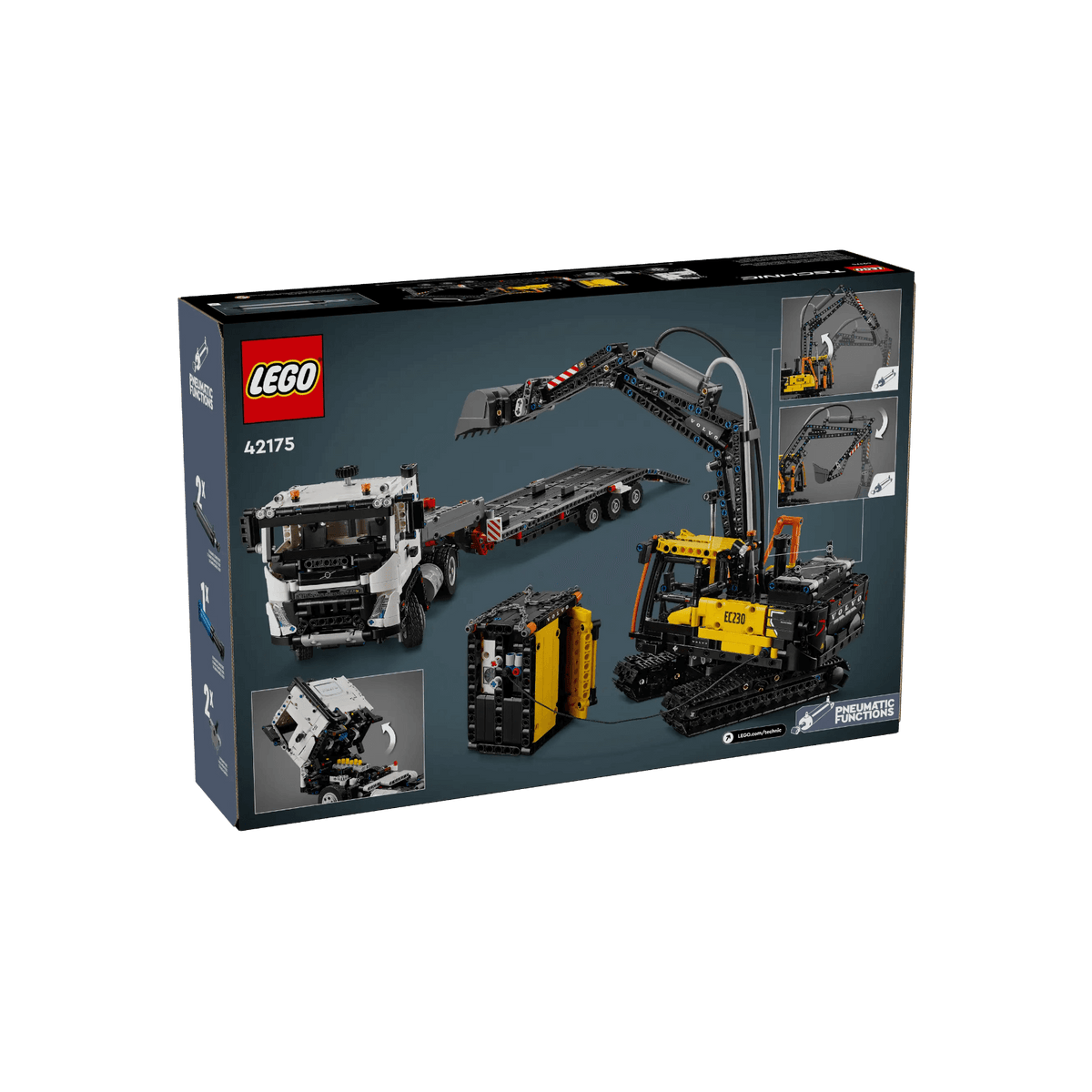 LEGO Technic Zestaw Ciężarówka Volvo FMX i koparka EC230 Electric 42175.