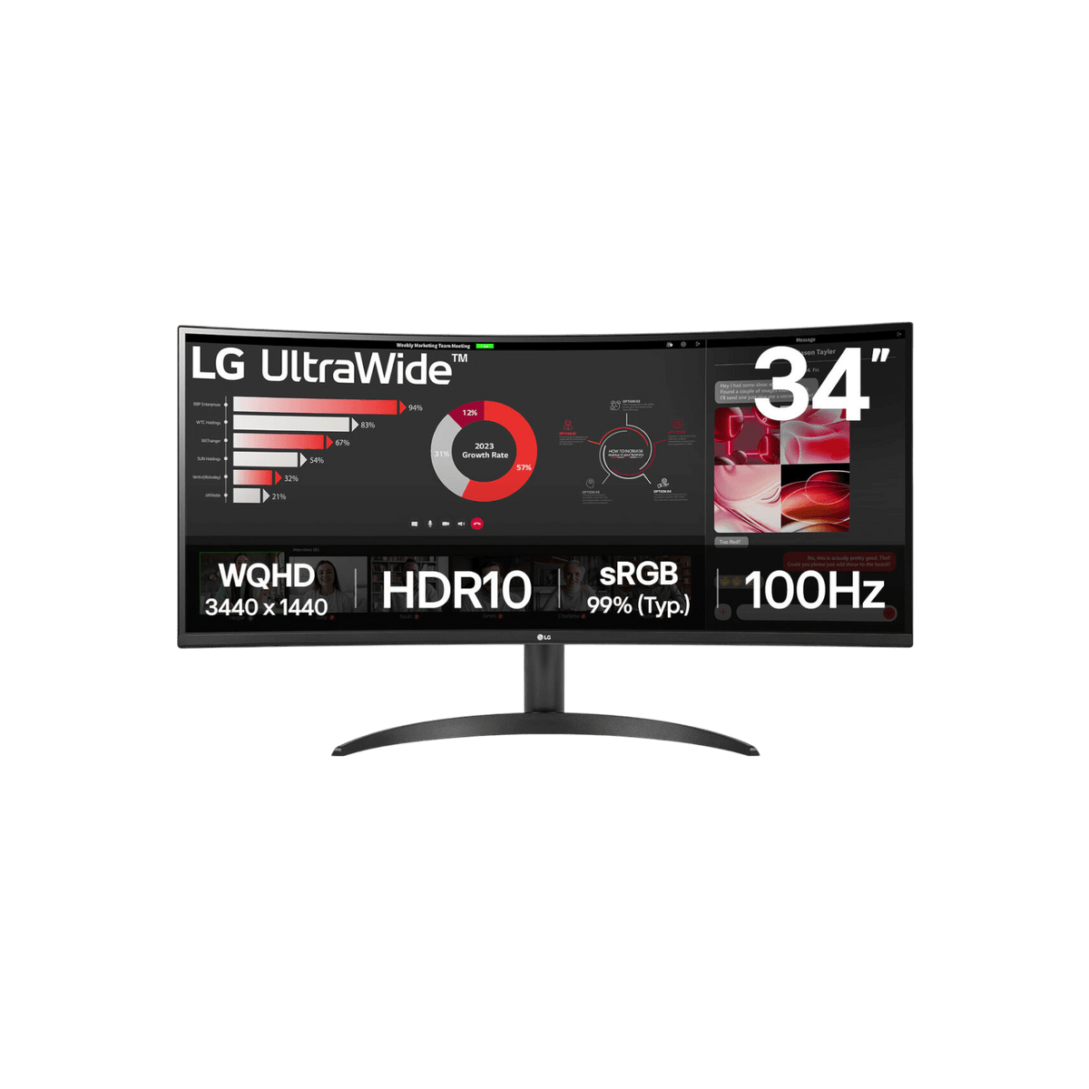 Monitor LG UltraWide 34WR50QK-B 34" VA WQHD.
