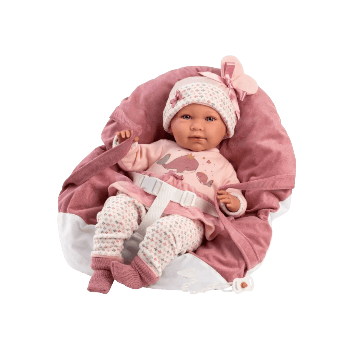 Lalka Llorens bobas Mimi winylowa 42 cm płacząca.