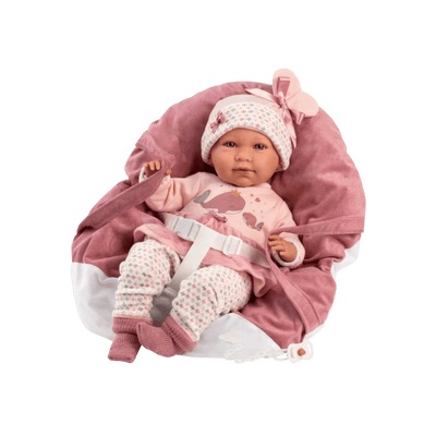 Lalka Llorens bobas Mimi winylowa 42 cm płacząca.