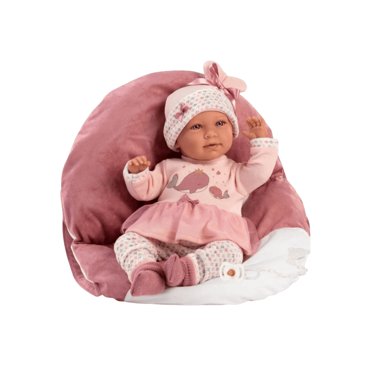 Lalka Llorens bobas Mimi winylowa 42 cm płacząca.