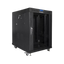 Szafa rack Lanberg 19" 15U 600x800mm stojąca LCD V2 Drzwi szklane Czarny.