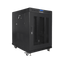Szafa rack Lanberg 19" 15U 800x1000mm stojąca LCD V2 Drzwi perforowane Czarny.