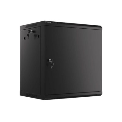 Szafa rack Lanberg 19" 12U 600x450mm wisząca Drzwi metalowe Czarny.