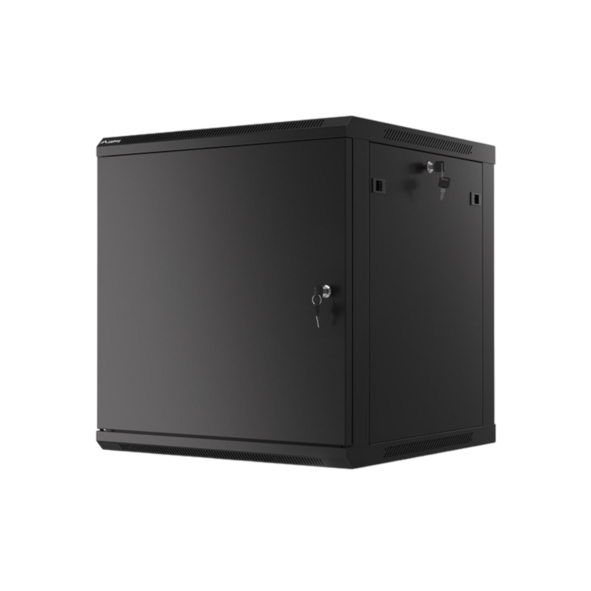 Szafa rack Lanberg 19" 12U 600x600mm wisząca Drzwi metalowe Czarny.