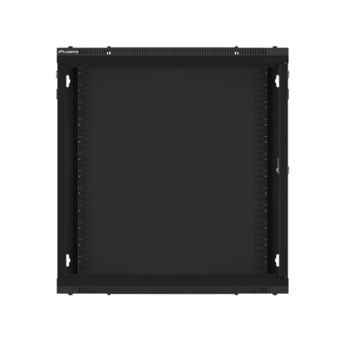 Szafa rack Lanberg 19" 12U 600x600mm wisząca Drzwi metalowe Czarny.