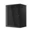 Szafa rack Lanberg 19" 15U 600x450mm wisząca V2 Drzwi szklane Czarny.