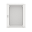 Szafa rack Lanberg 19" 15U 600x600mm wisząca V2 Drzwi szklane Szary.
