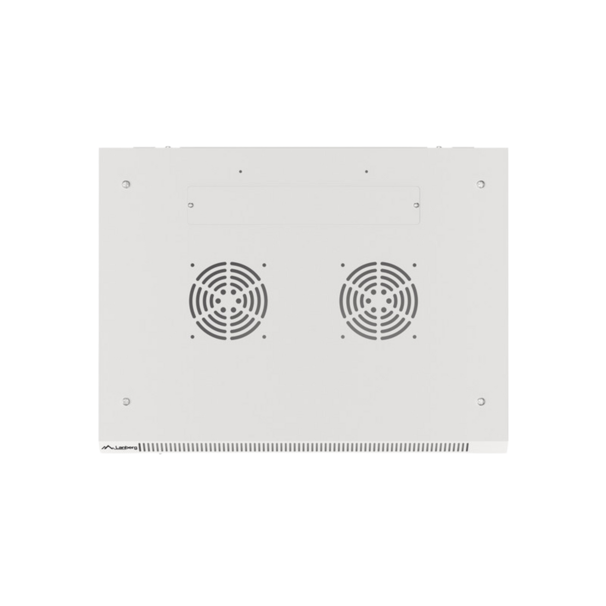 Szafa rack Lanberg 19" 18U 600x450mm wisząca V2 Drzwi szklane Szary.