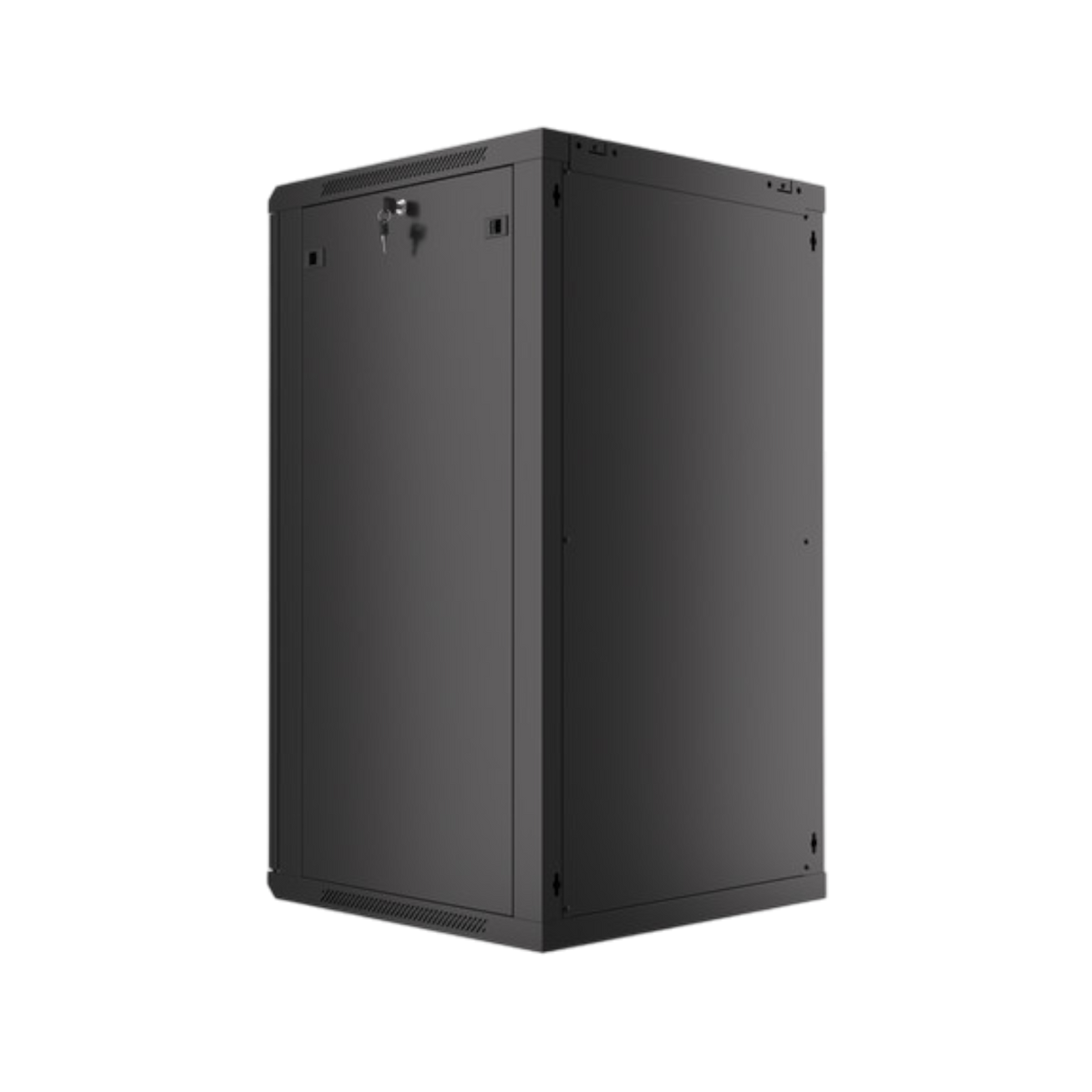 Szafa rack Lanberg 19" 22U 600x600mm wisząca V2 Drzwi szklane Czarny.