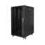 Szafa rack Lanberg 19" 22U 600x800mm stojąca Drzwi szklane Czarny.