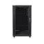 Szafa rack Lanberg 19" 22U 600x800mm stojąca Drzwi szklane Czarny.