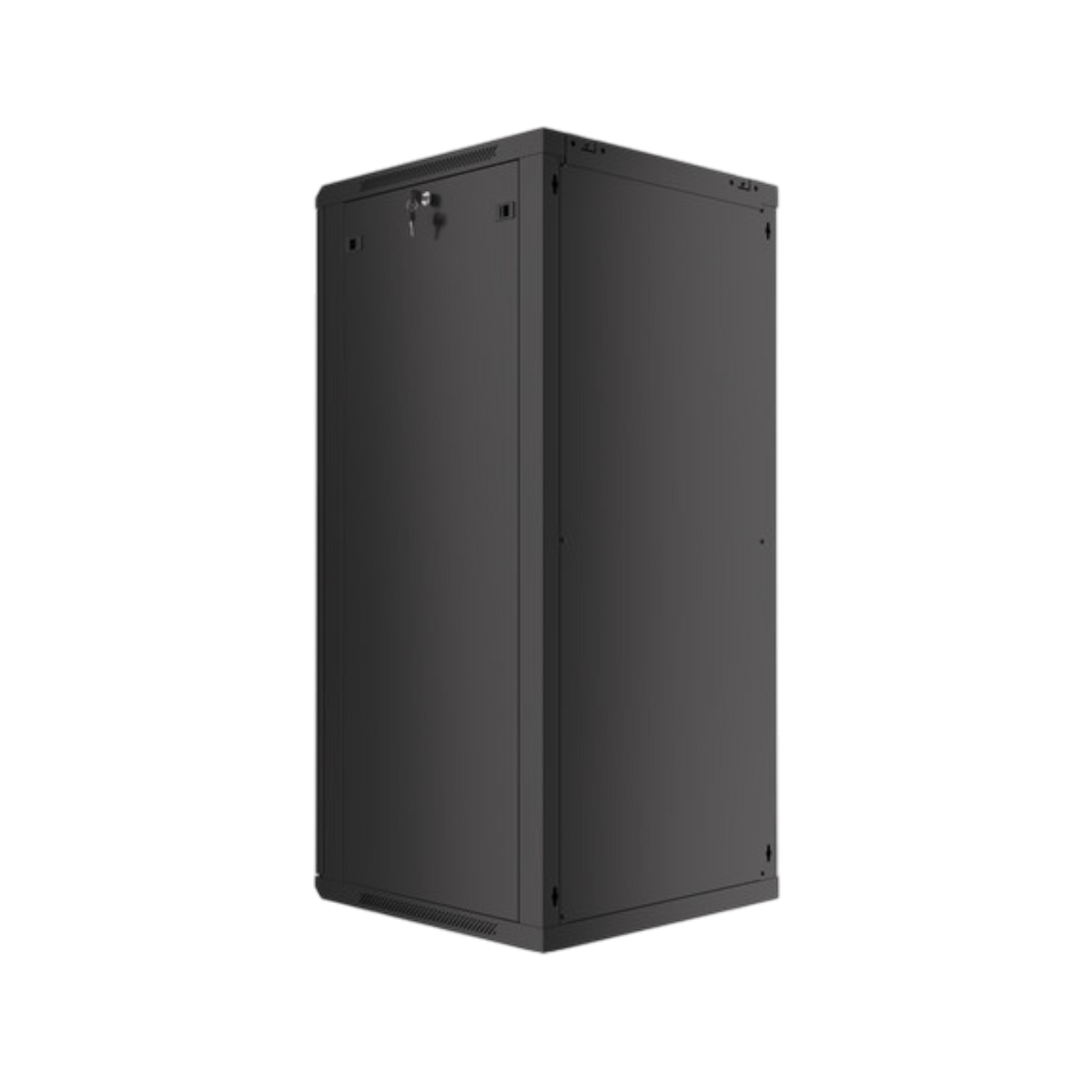 Szafa rack Lanberg 19" 27U 600x600mm wisząca V2 Drzwi szklane Czarny.