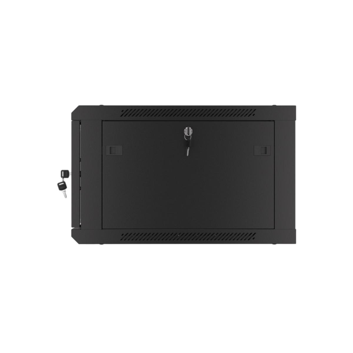 Szafa rack Lanberg 19" 6U 600x600mm wisząca V2 Drzwi szklane Czarny.