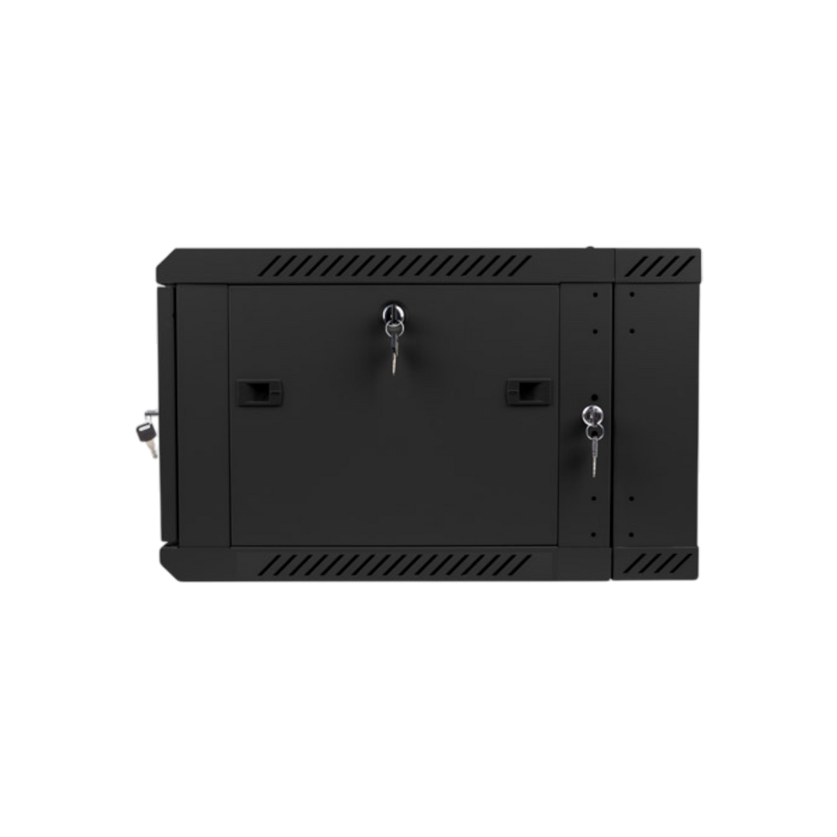 Szafa rack Lanberg 19" 6U 600x600mm wisząca dwusekcyjna Drzwi szklane Czarny.