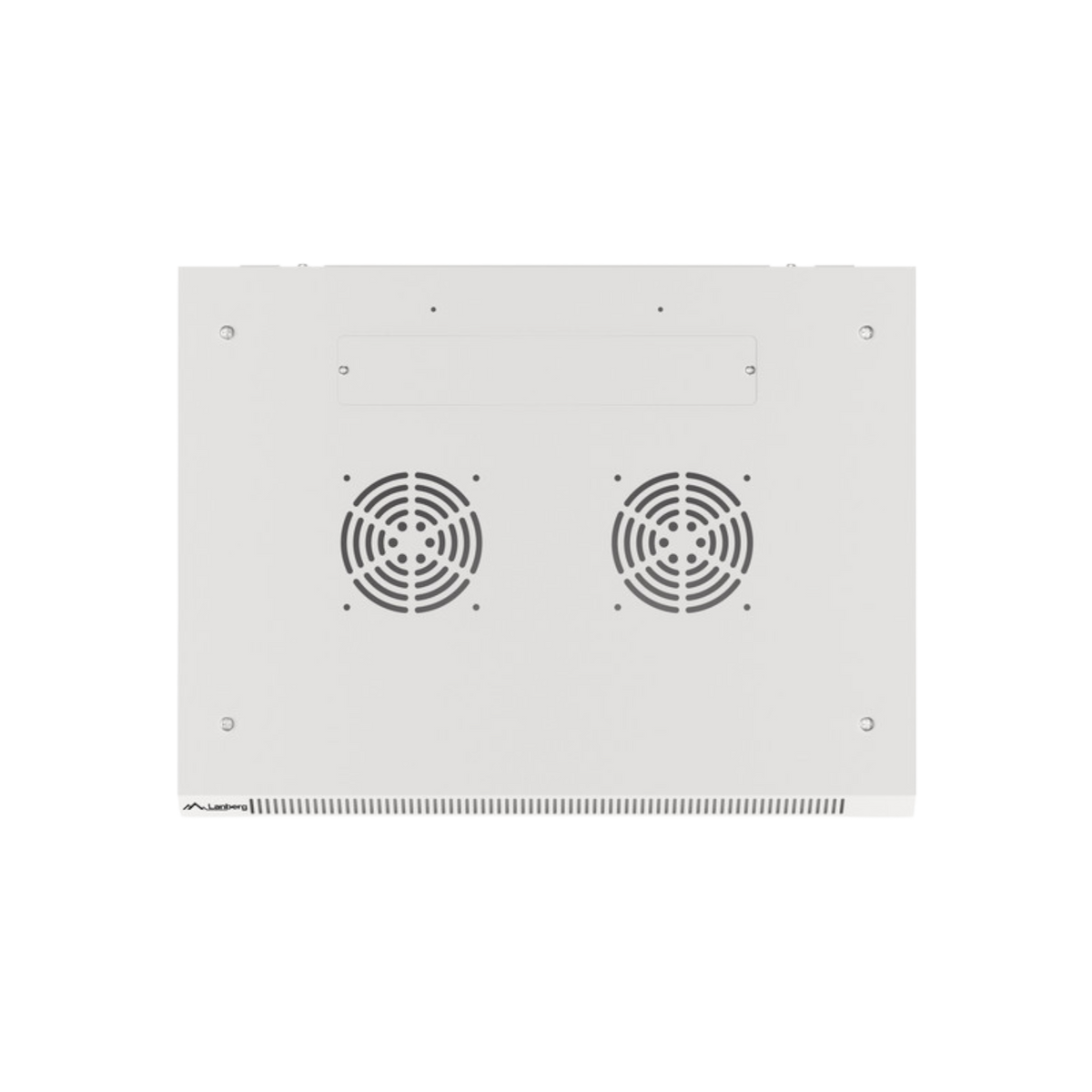 Szafa rack Lanberg 19" 9U 600x450mm wisząca V2 Drzwi szklane Szary.